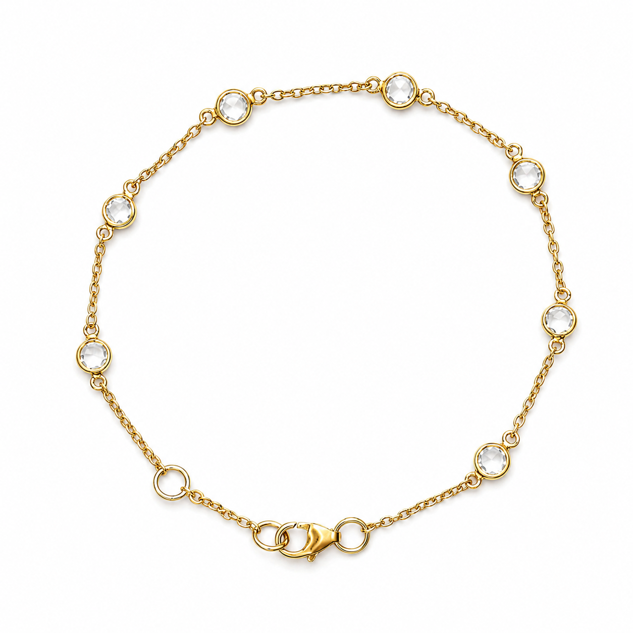 April Birthstone Bracelet — Crystal