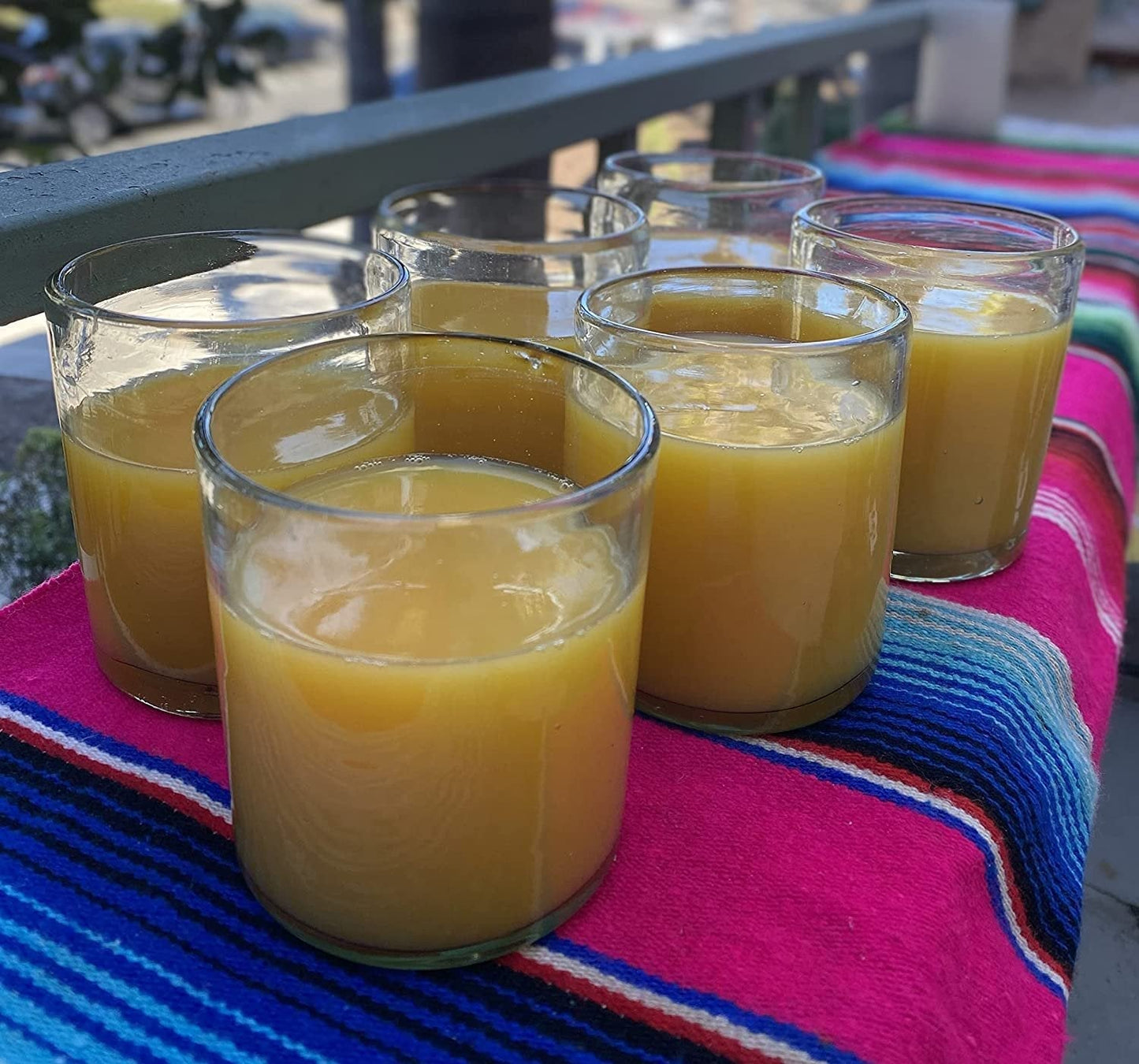 Set of 6 Natural Clear Tumbler Glasses