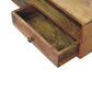 Solid Wood Amber Open Media Unit