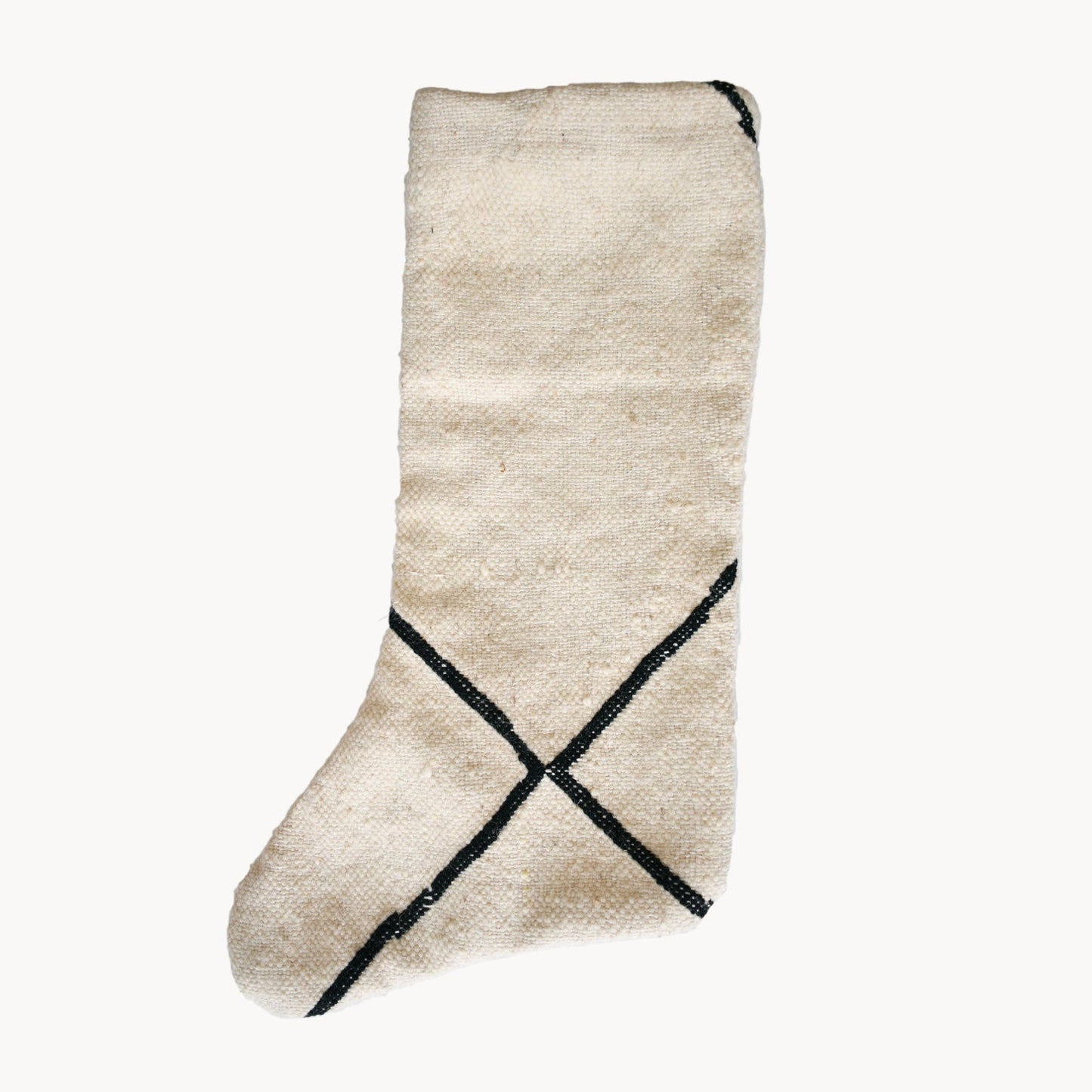 Handwoven Beni Ourain Christmas Stocking