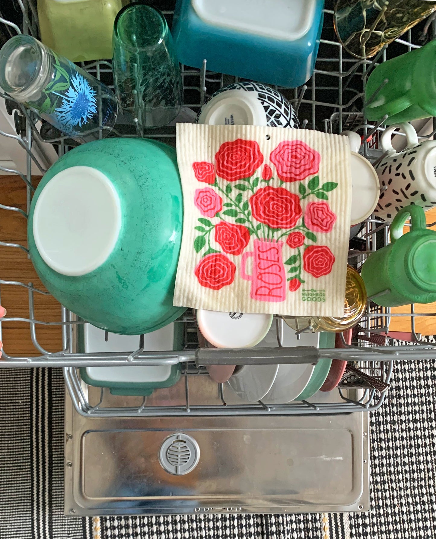 Roses Sponge Cloth