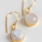 Moonstone Dew Drop Earrings
