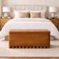 Solid Wood Bola Storage Trunk Bench