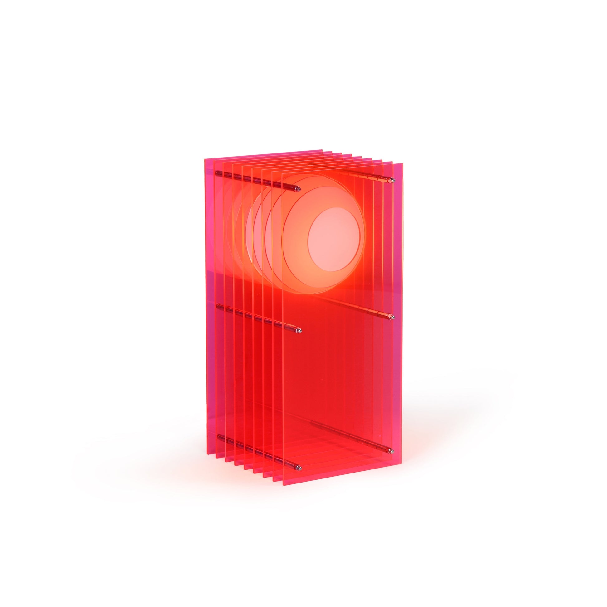 Lớp small rectangle in electric pink acrylic