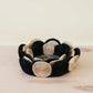 S/3 Black and White Abaca Fruit Basket
