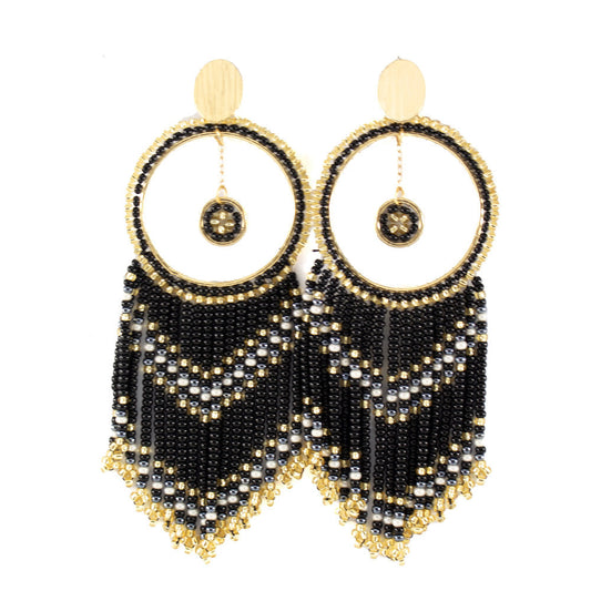 Perla Earring Black