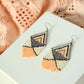 Peach Embera Earrings