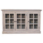 Solid Wood Stone Wash Triple Glazed Cabinet