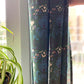 Curtain Panel, Boho Block Print Cotton Drape - Meadow Green