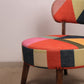 Rainbow Loom Round Chair | 25x27x29" | Cotton Fabric
