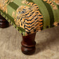 Foot Stool With Tiger Print