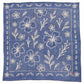 Fully Hand Drawn Painted, Indigo Natural Dye Batik Bandana, Hibiscus Indigo, Blue, Batik Tulis