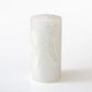 White on White Painted Candles