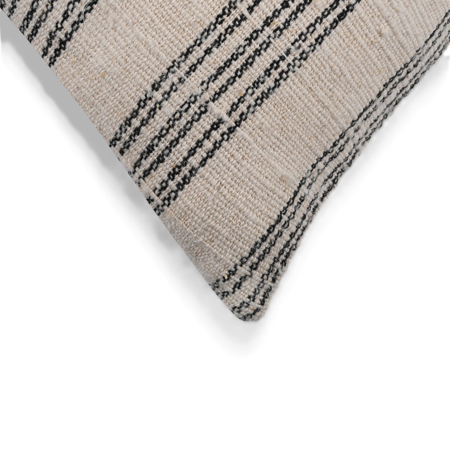 Natural Harmony Cotton Nettle Stripe Throw Pillow Cover