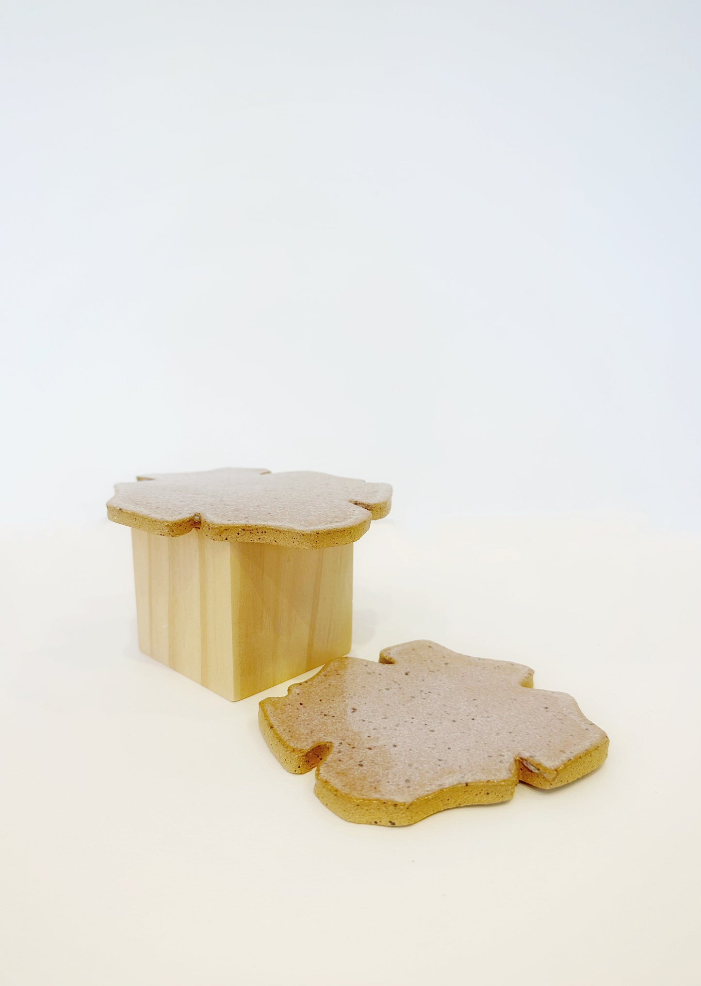 Handmade Flower Coasters — Set of Two