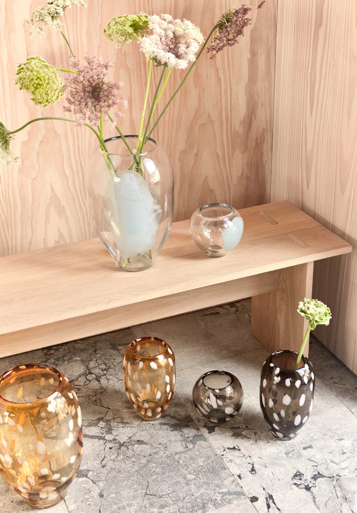 Jali Large Vase in Ice Blue