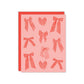 Red Bows Blank Card-Boxed Set of 8 Cards