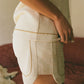 Dos Patos | Hand-Embroidered Cotton Duck Shorts