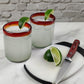 Set of 6 Tumbler Glasses with Red Rims