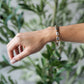 Mixed Metal Rectangle Bead Bracelet