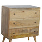 Curved Oak-ish Chest, 3-Drawers