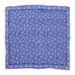 Large 39" Hand Dyed Batik Bandana, 100% Soft Cotton, Boulder, Blue