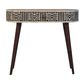 Solid Wood Honey Caramel Edessa Bone Inlay Console Table