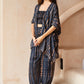 Angela Short Kimono Duster in Deep Sea Blue