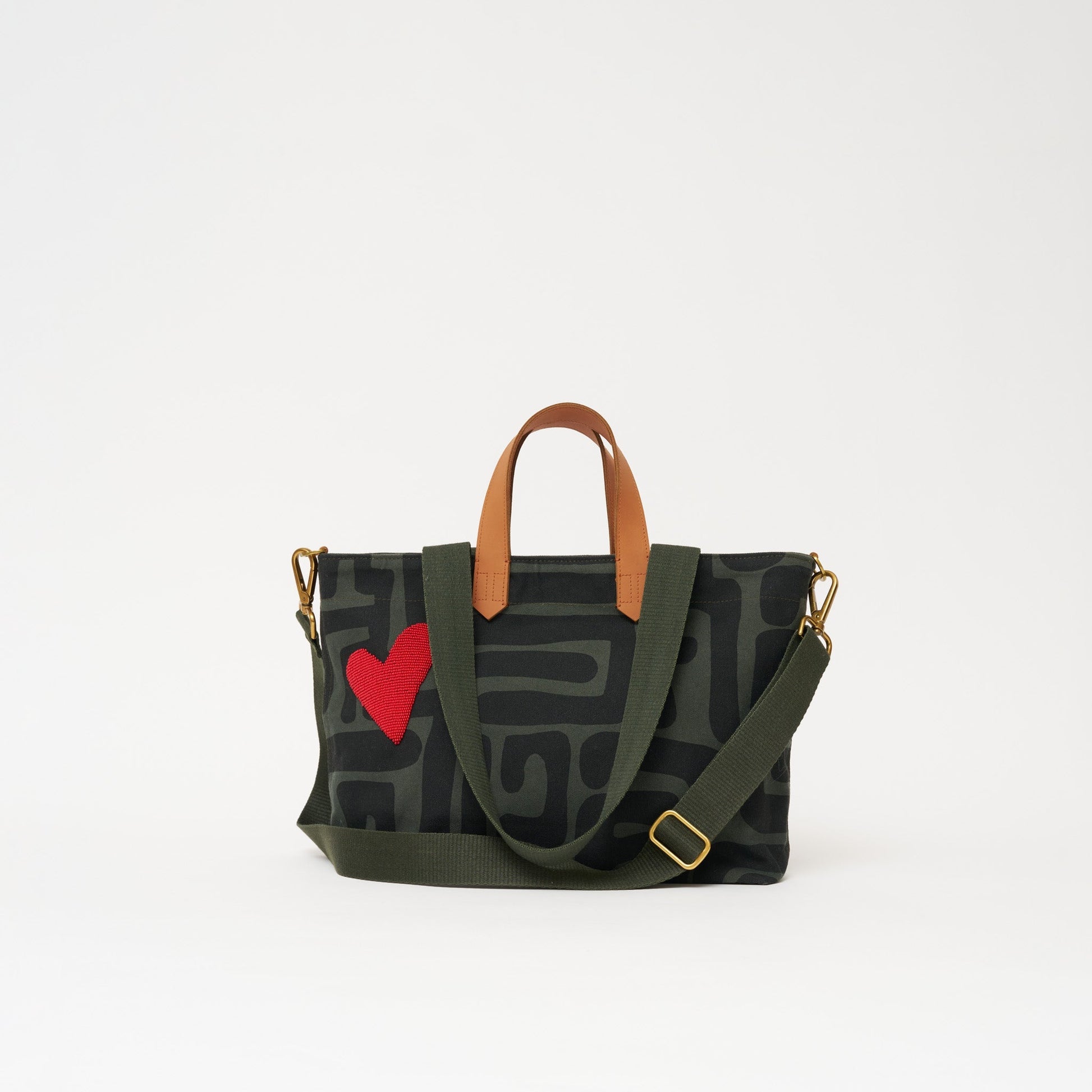 Commuter - Safari Kuba with Red Beaded Heart