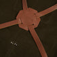 Waxed Canvas Work Apron with Leather Straps & Utility Pockets
