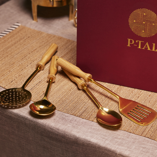 Set of Brass Ladles In A Gift Box