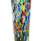 Glass Vase with Confetti Carmen Design