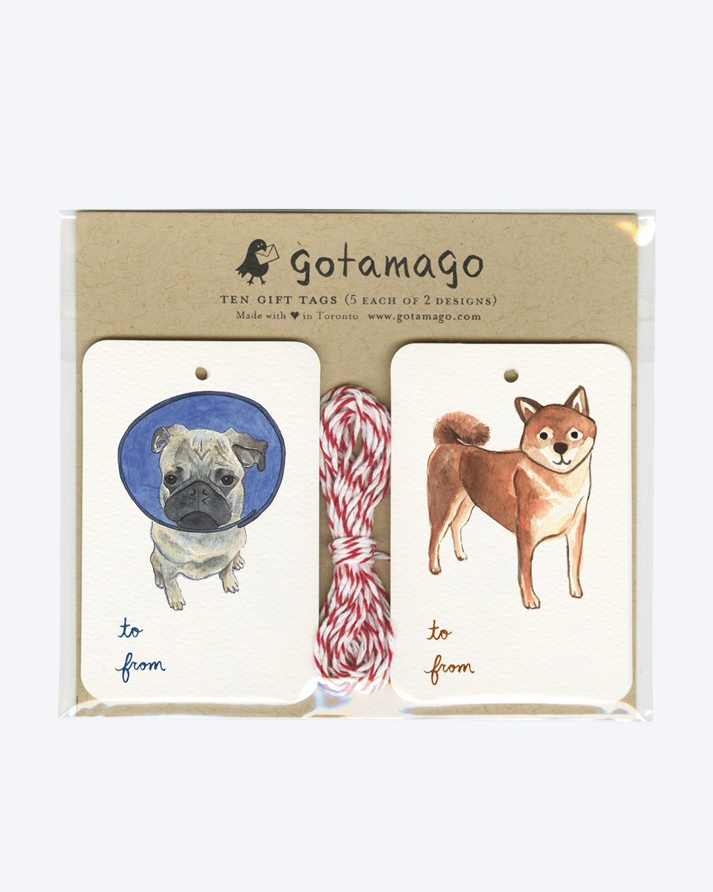 DOG TAG GIFT TAGS by Gotamago