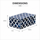 Decorative Box | Resin & Wood | Diamond Pattern Box