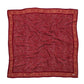Large 39" Hand Dyed Batik Bandana, 100% Soft Cotton, Crimson Cross, Red, Western Wild Rag