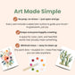 All-in-One Watercolor Art Prints + Postcards: Spring Flowers