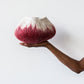 Berry Red Ombre Decorative Wool Ukhamba Bowl