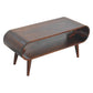 Solid Wood Amaya Light Walnut Coffee Table