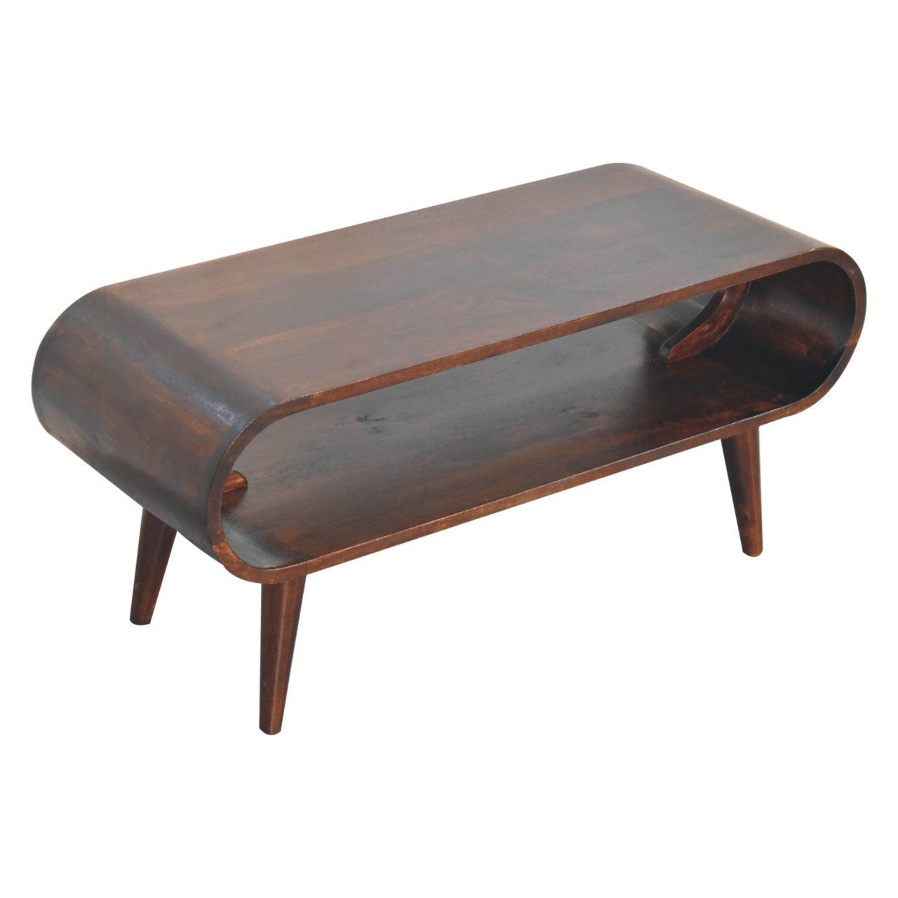 Solid Wood Amaya Light Walnut Coffee Table