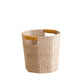 Natural Octagon Basket with Mustard Handle