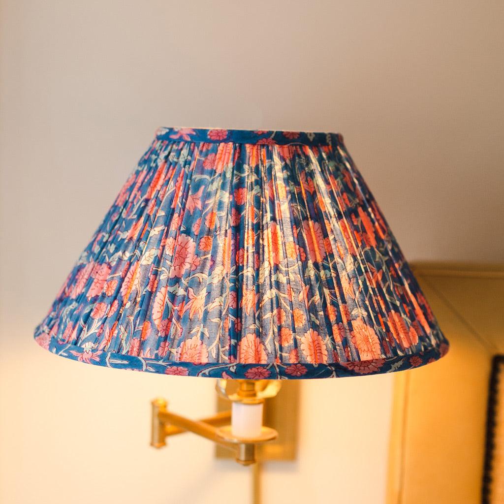 Pleated Lampshade in Ella Print