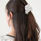 Black Blossom Scrunchie