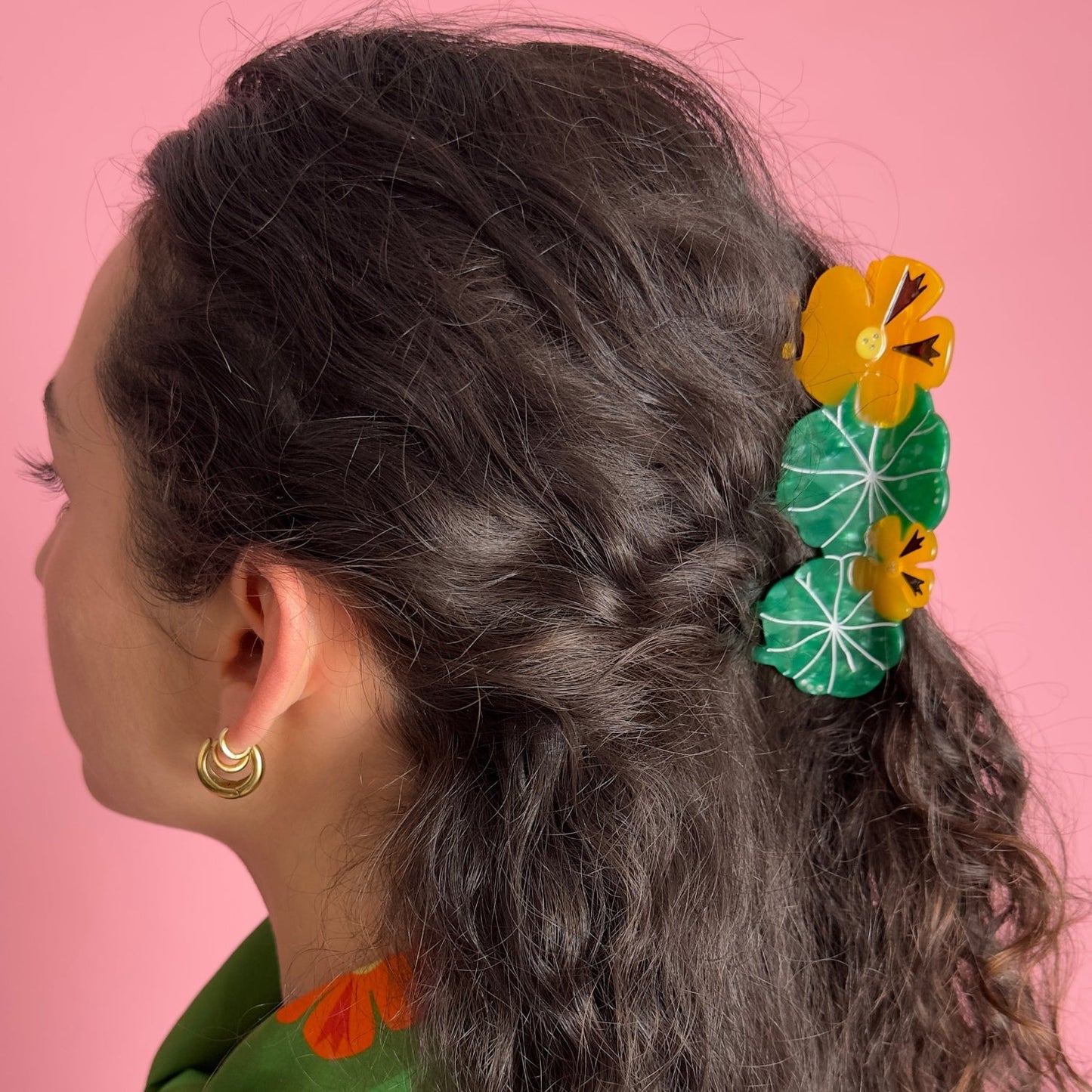 Nasturtium Garden Hair Claw