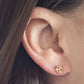 14K Yellow Gold Pretzel Stud