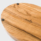 Acacia Wood Oval Serving Tray in Natural Finish