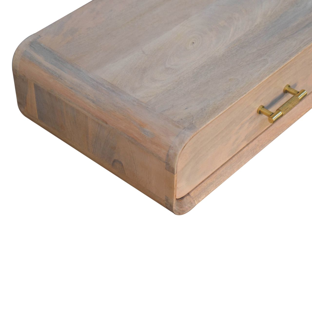 Solid Wood Sonoma T-Bar Wall-Mounted Nightstand