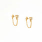 Chain Loop Gem Earrings