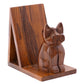 Cat Book & Glasses Caddy - Hand Carved Wood