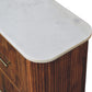 Artisan Furniture Solid Wood Beaumont Marble Bedside