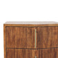 Solid Wood Louvre Bedside Unit